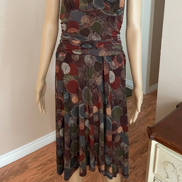 Jones New York Dress Halter Top with Ruching Around Waist – Size 12 - Vintage - Picture 3 of 8